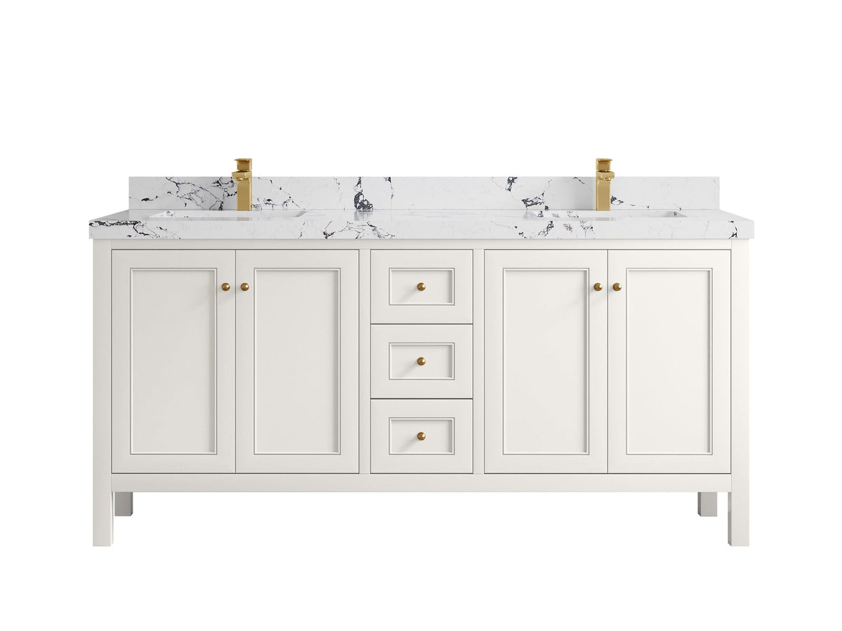Nashville 72 in. W x 22 in. D Double Sink Bathroom Vanity - Willow Bath and Vanity