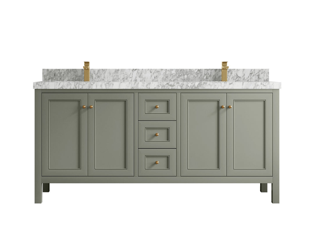 Nashville 72 in. W x 22 in. D Double Sink Bathroom Vanity - Willow Bath and Vanity