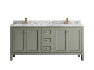 Nashville 72 in. W x 22 in. D Double Sink Bathroom Vanity - Willow Bath and Vanity