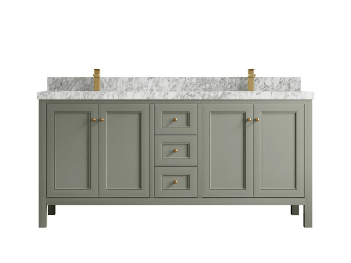 Nashville 72 in. W x 22 in. D Double Sink Bathroom Vanity - photo 29