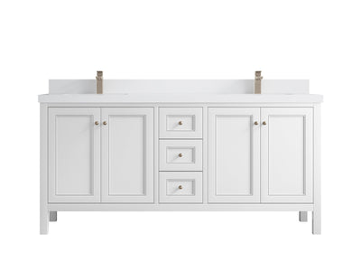 Nashville 72 in. W x 22 in. D Double Sink Bathroom Vanity - Willow Bath and Vanity