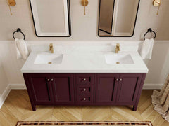 Nashville 72 in. W x 22 in. D Double Sink Bathroom Vanity - photo 16