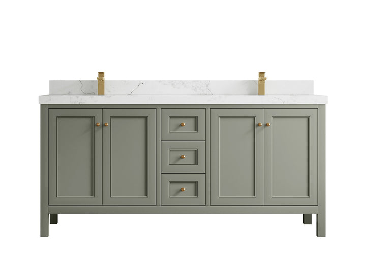 Nashville 72 in. W x 22 in. D Double Sink Bathroom Vanity - photo 23