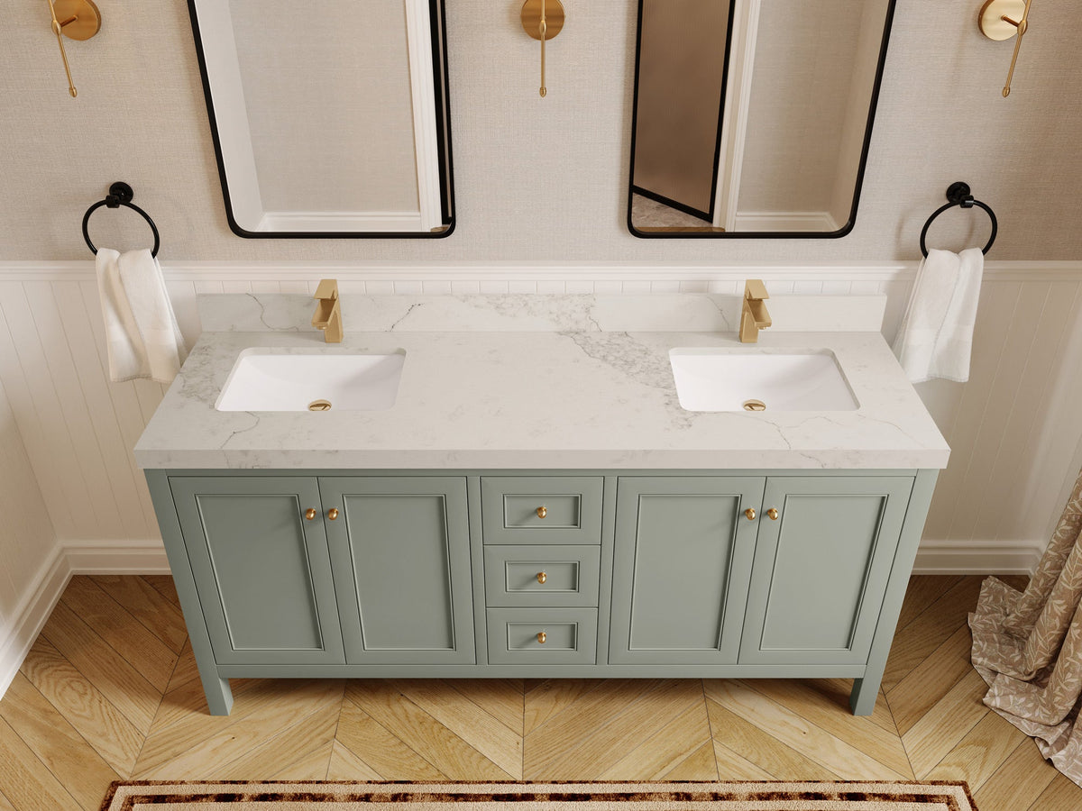 Nashville 72 in. W x 22 in. D Double Sink Bathroom Vanity - Willow Bath and Vanity