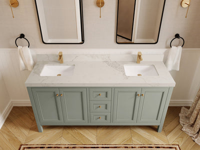 Nashville 72 in. W x 22 in. D Double Sink Bathroom Vanity - Willow Bath and Vanity