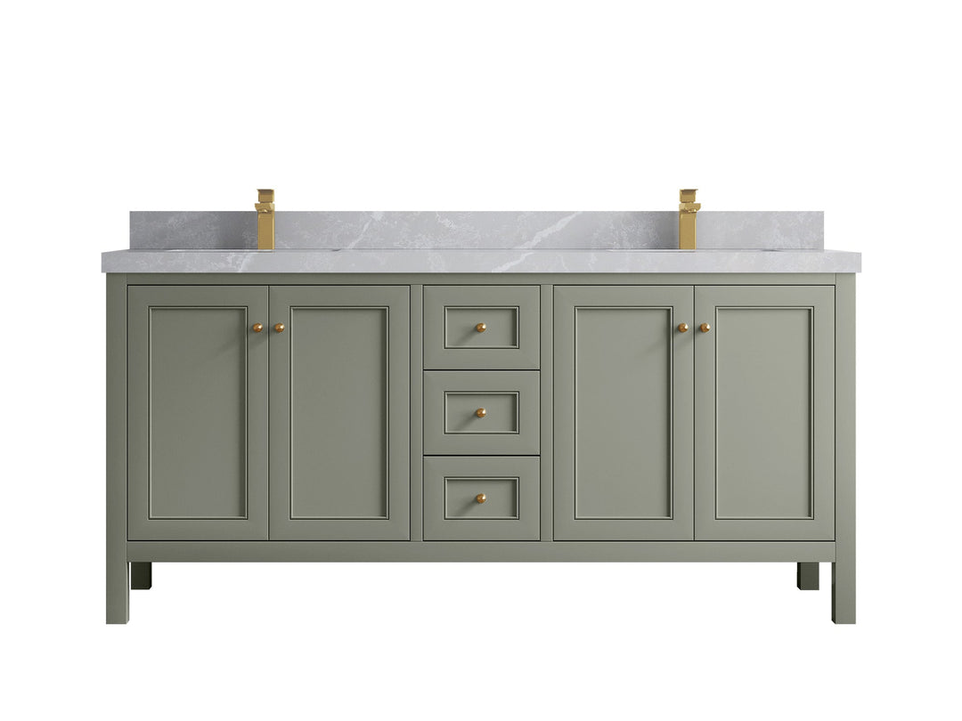 Nashville 72 in. W x 22 in. D Double Sink Bathroom Vanity - Willow Bath and Vanity