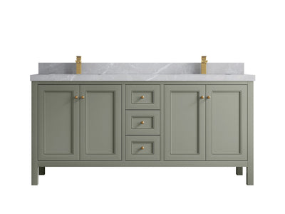 Nashville 72 in. W x 22 in. D Double Sink Bathroom Vanity - Willow Bath and Vanity