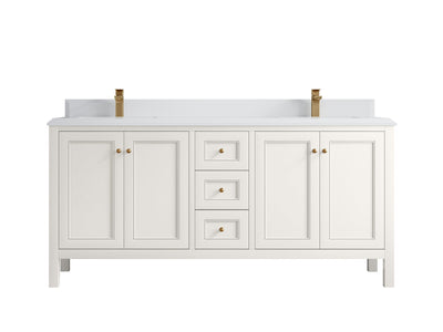 Nashville 72 in. W x 22 in. D Double Sink Bathroom Vanity - Willow Bath and Vanity