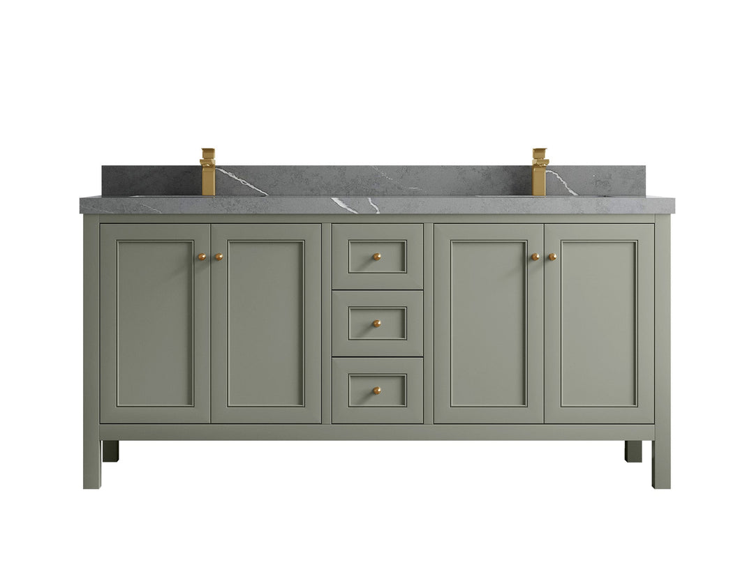 Nashville 72 in. W x 22 in. D Double Sink Bathroom Vanity - Willow Bath and Vanity
