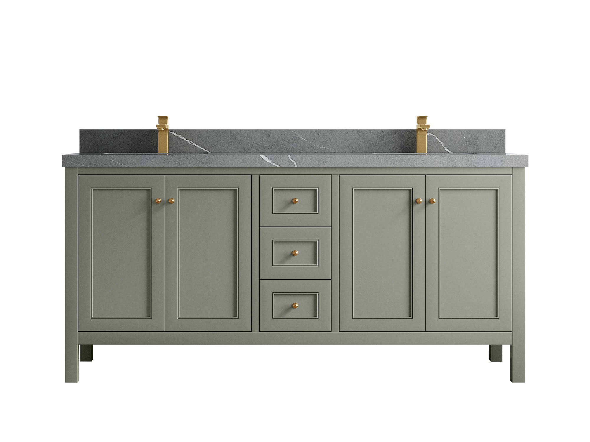 Nashville 72 in. W x 22 in. D Double Sink Bathroom Vanity - Willow Bath and Vanity