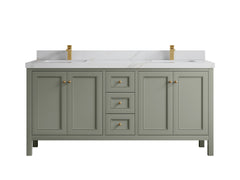 Nashville 72 in. W x 22 in. D Double Sink Bathroom Vanity - photo 27