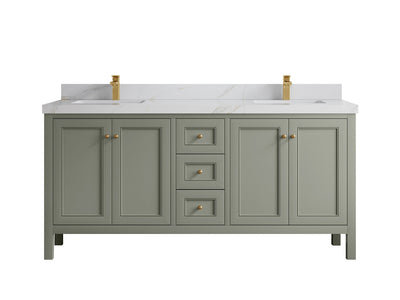 Nashville 72 in. W x 22 in. D Double Sink Bathroom Vanity - Willow Bath and Vanity