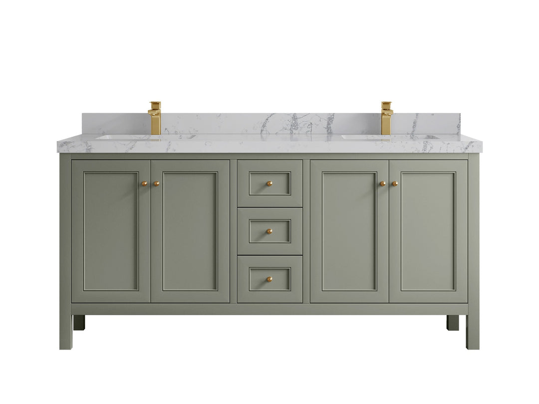 Nashville 72 in. W x 22 in. D Double Sink Bathroom Vanity - Willow Bath and Vanity