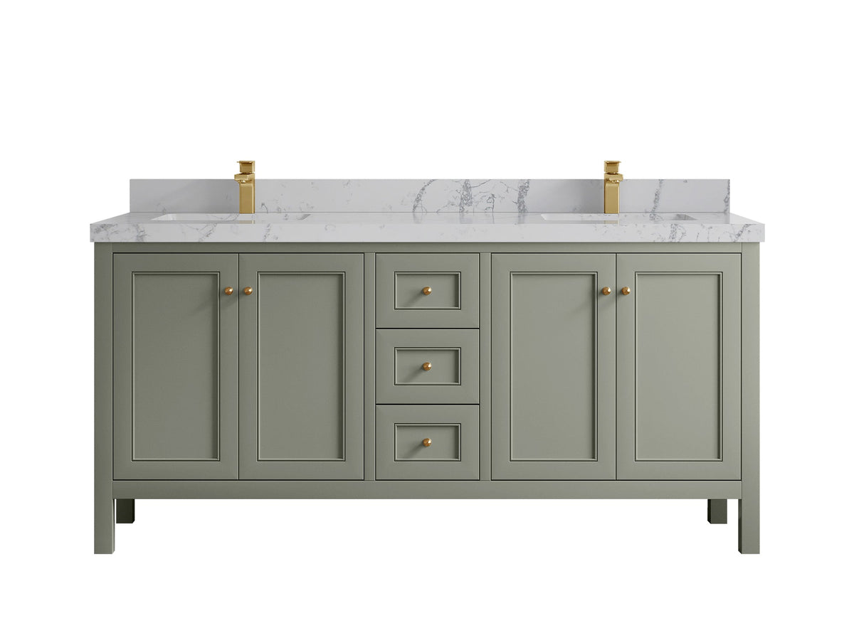 Nashville 72 in. W x 22 in. D Double Sink Bathroom Vanity - Willow Bath and Vanity