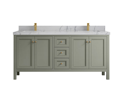 Nashville 72 in. W x 22 in. D Double Sink Bathroom Vanity - Willow Bath and Vanity