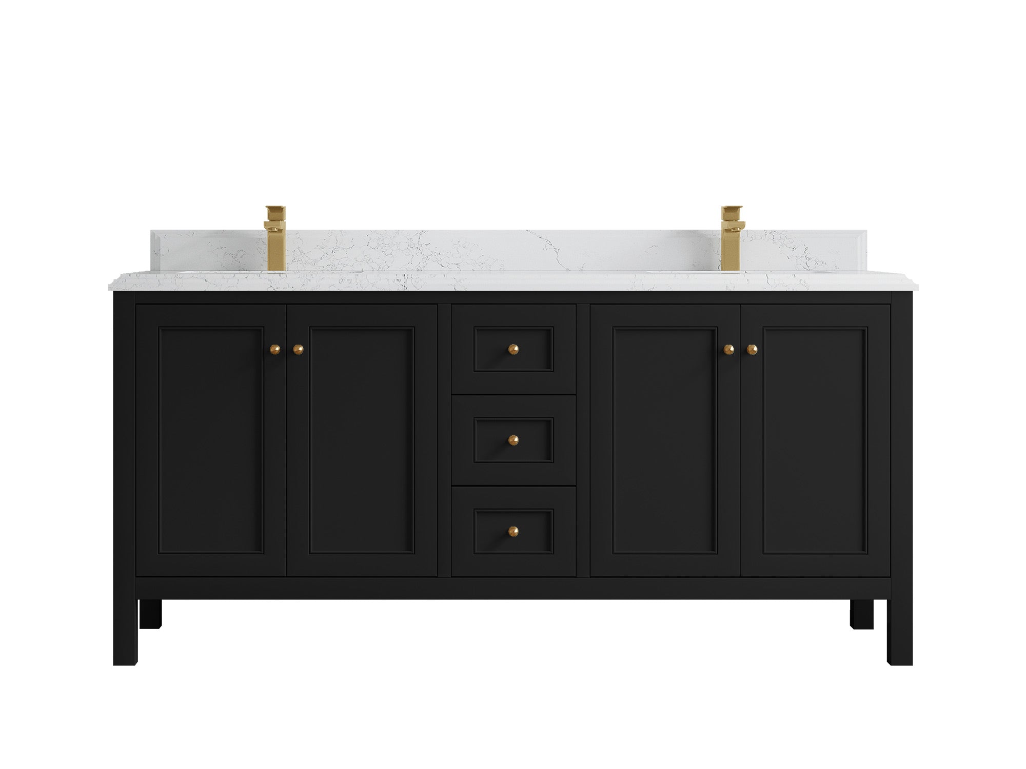 Nashville 72 in. W x 22 in. D Double Sink Bathroom Vanity - Willow Bath and Vanity