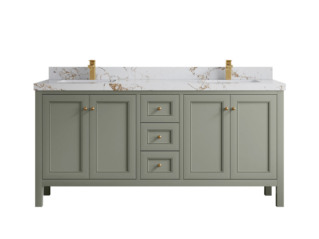 Nashville 72 in. W x 22 in. D Double Sink Bathroom Vanity - Willow Bath and Vanity