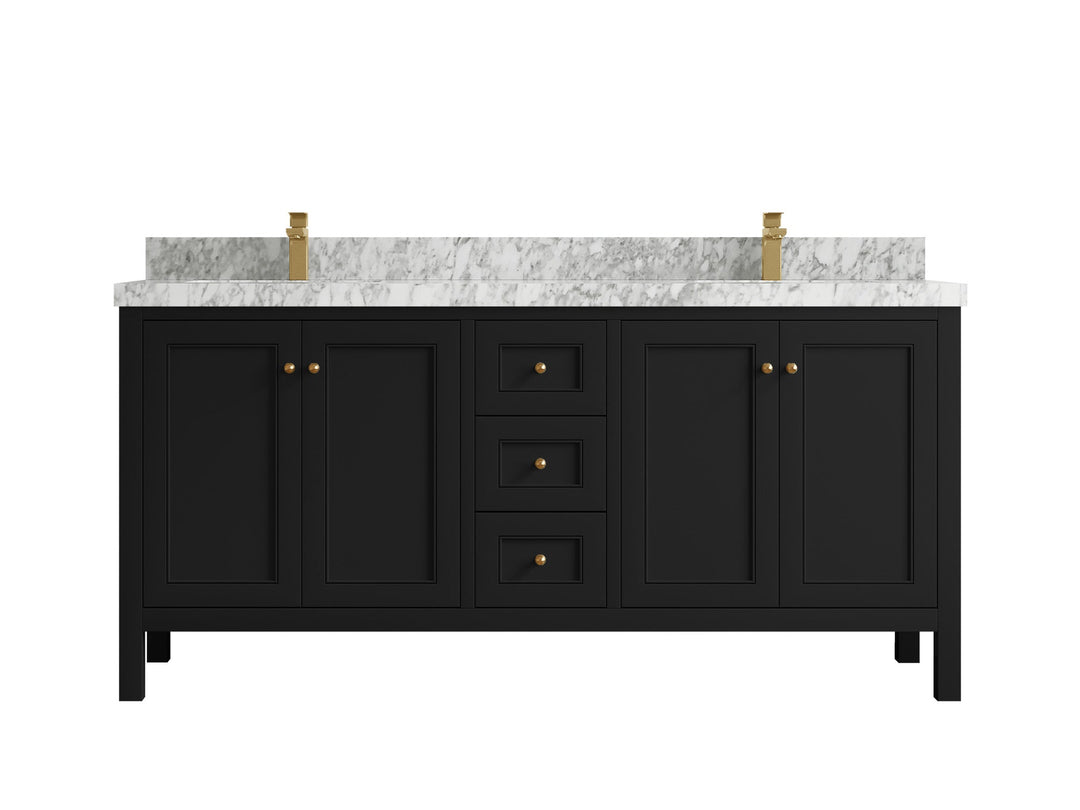 Nashville 72 in. W x 22 in. D Double Sink Bathroom Vanity - Willow Bath and Vanity