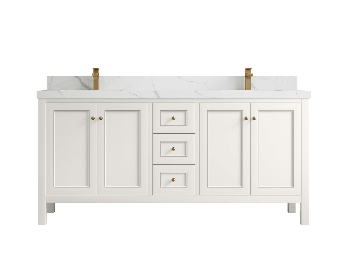 Nashville 72 in. W x 22 in. D Double Sink Bathroom Vanity - Willow Bath and Vanity