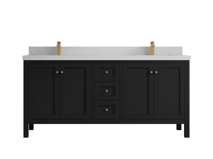 Nashville 72 in. W x 22 in. D Double Sink Bathroom Vanity - photo 25