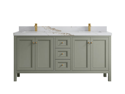 Nashville 72 in. W x 22 in. D Double Sink Bathroom Vanity - Willow Bath and Vanity