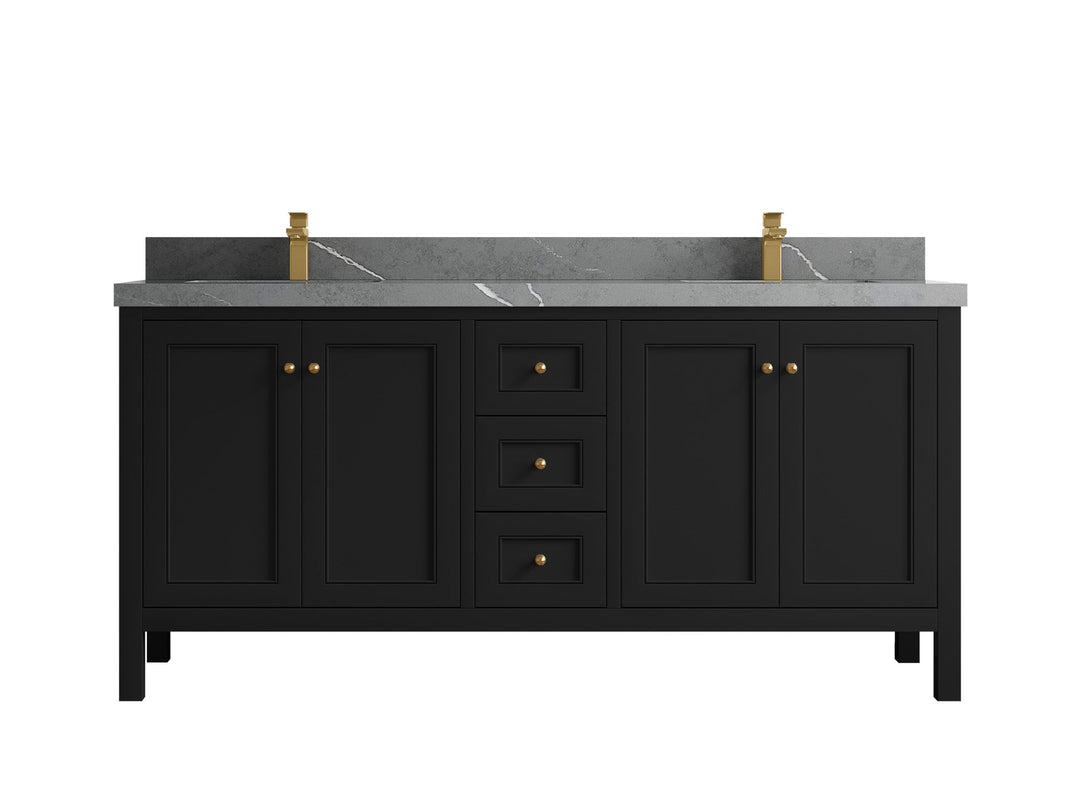 Nashville 72 in. W x 22 in. D Double Sink Bathroom Vanity - Willow Bath and Vanity