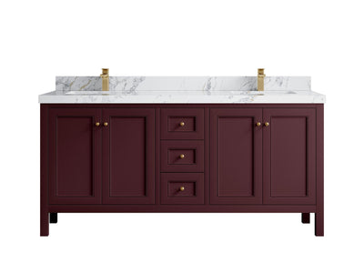 Nashville 72 in. W x 22 in. D Double Sink Bathroom Vanity - Willow Bath and Vanity