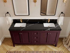 Nashville 72 in. W x 22 in. D Double Sink Bathroom Vanity - photo 24