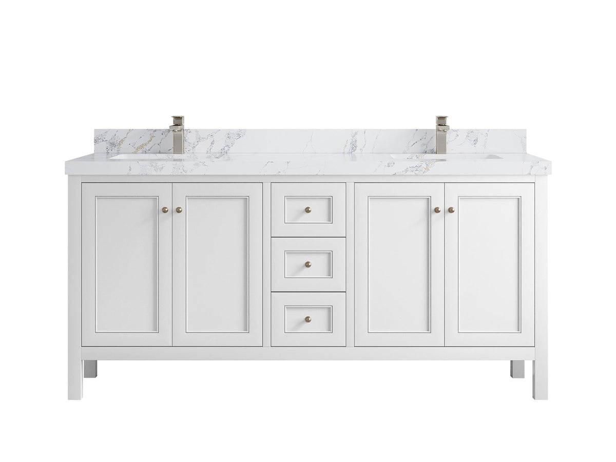 Nashville 72 in. W x 22 in. D Double Sink Bathroom Vanity - Willow Bath and Vanity