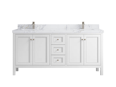 Nashville 72 in. W x 22 in. D Double Sink Bathroom Vanity - Willow Bath and Vanity