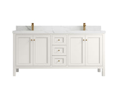 Nashville 72 in. W x 22 in. D Double Sink Bathroom Vanity - photo 1