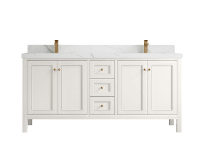 Nashville 72 in. W x 22 in. D Double Sink Bathroom Vanity - Willow Bath and Vanity