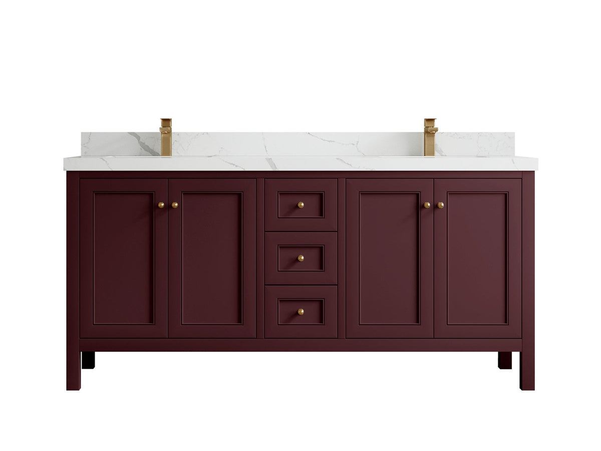 Nashville 72 in. W x 22 in. D Double Sink Bathroom Vanity - Willow Bath and Vanity