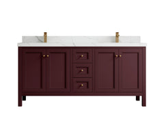 Nashville 72 in. W x 22 in. D Double Sink Bathroom Vanity - photo 1