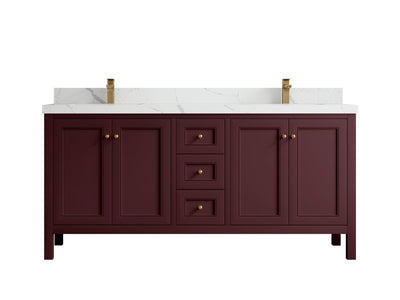 Nashville 72 in. W x 22 in. D Double Sink Bathroom Vanity - Willow Bath and Vanity