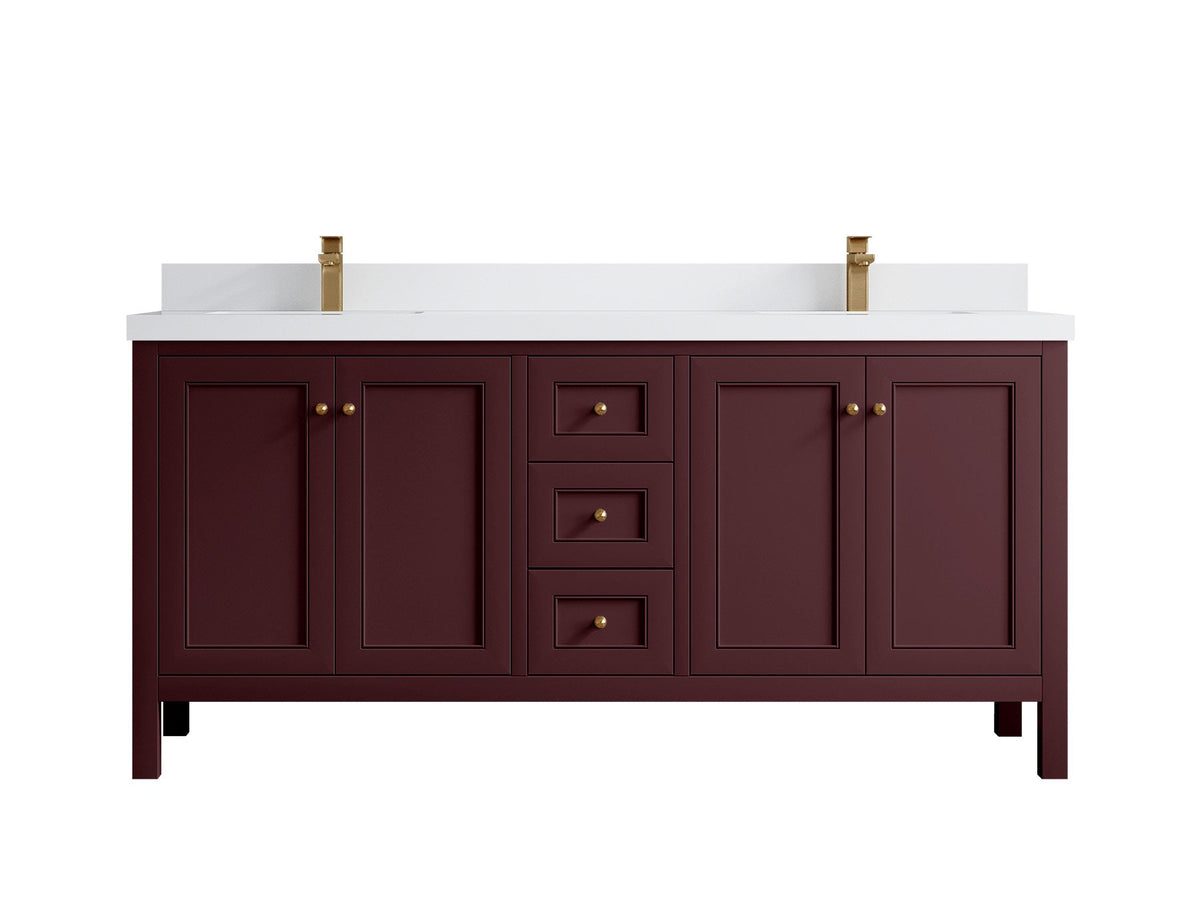 Nashville 72 in. W x 22 in. D Double Sink Bathroom Vanity - Willow Bath and Vanity