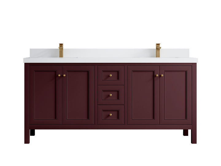 Nashville 72 in. W x 22 in. D Double Sink Bathroom Vanity - photo 49