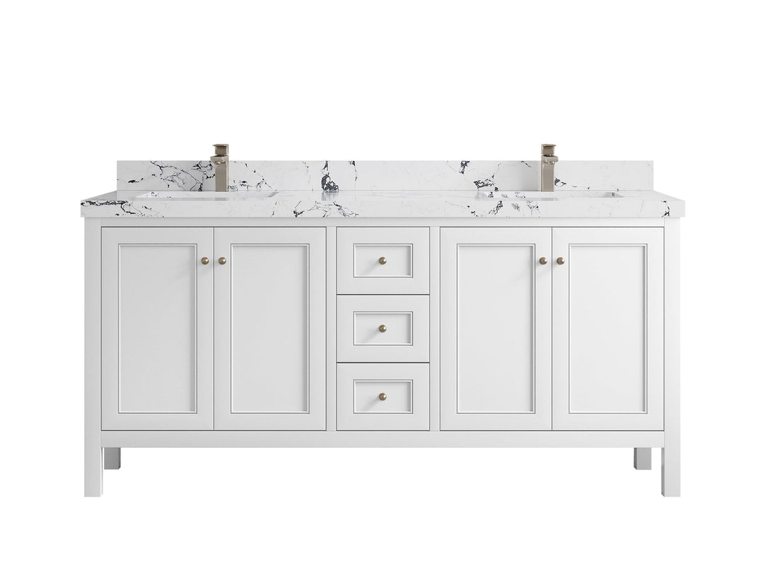 Nashville 72 in. W x 22 in. D Double Sink Bathroom Vanity - Willow Bath and Vanity