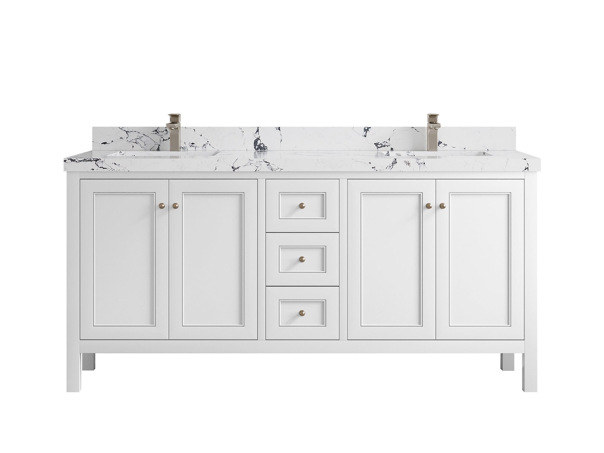 Nashville 72 in. W x 22 in. D Double Sink Bathroom Vanity - Willow Bath and Vanity