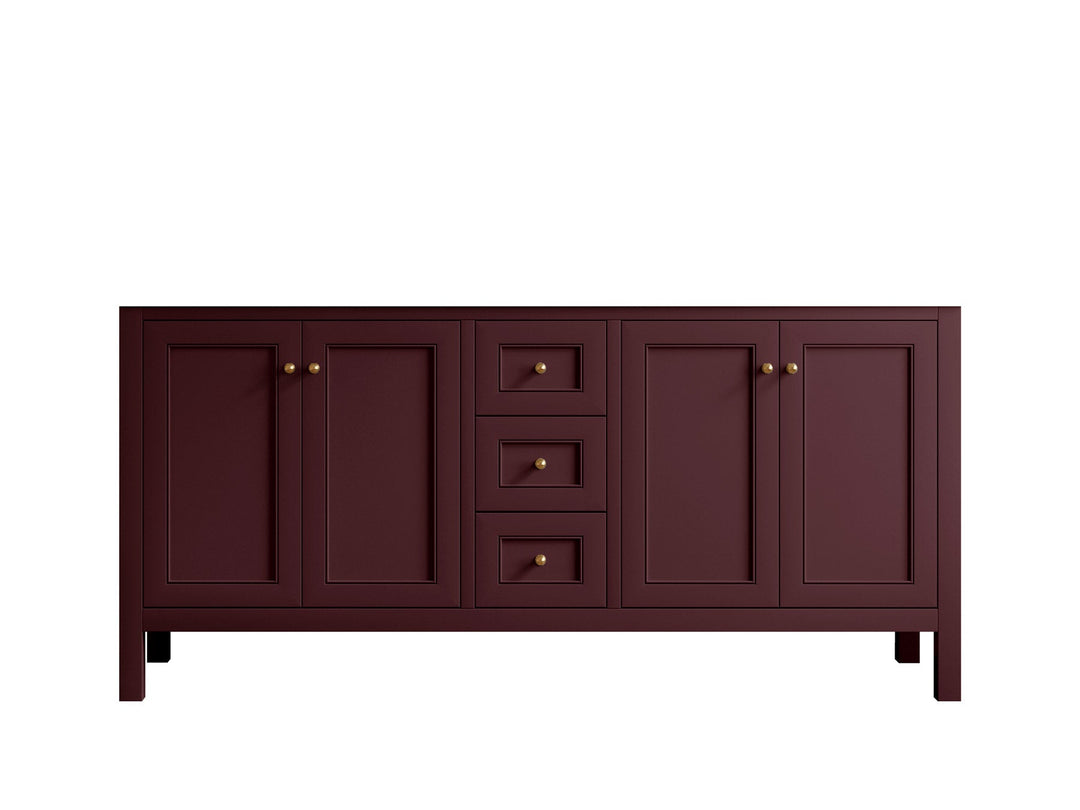 Nashville 72 in. W x 22 in. D Double Sink Bathroom Vanity | 
              
                Burgundy
                
                  
             - NAS_BGD_BRS_72D - photo №6