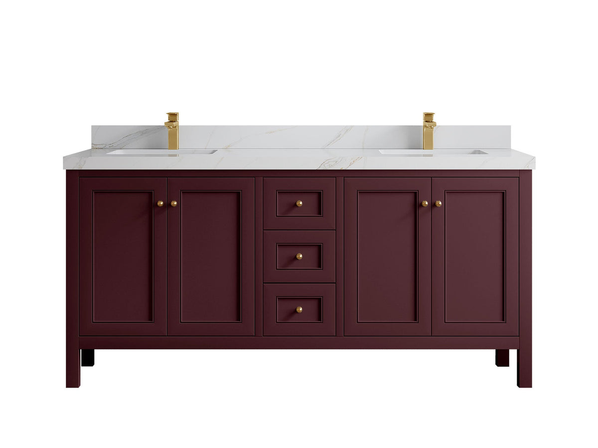 Nashville 72 in. W x 22 in. D Double Sink Bathroom Vanity - Willow Bath and Vanity