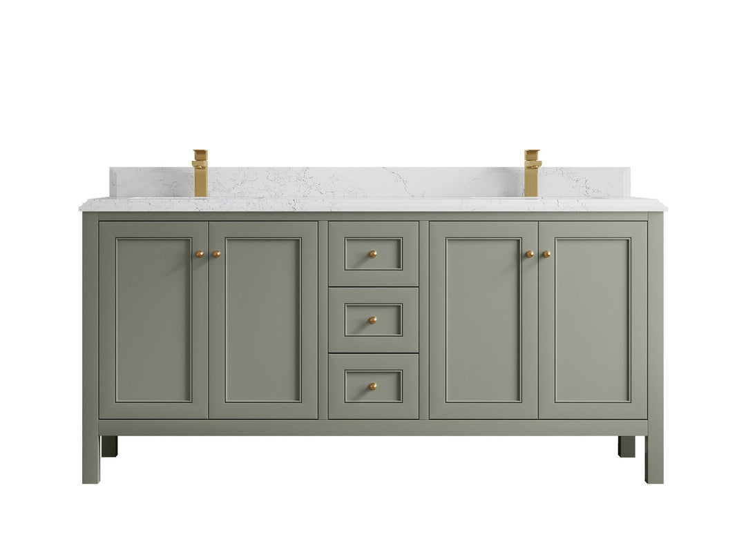 Nashville 72 in. W x 22 in. D Double Sink Bathroom Vanity - Willow Bath and Vanity