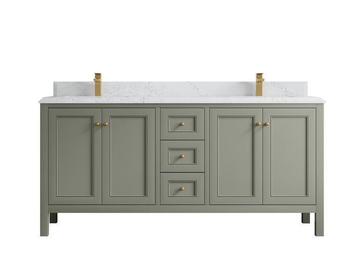 Nashville 72 in. W x 22 in. D Double Sink Bathroom Vanity - photo 35