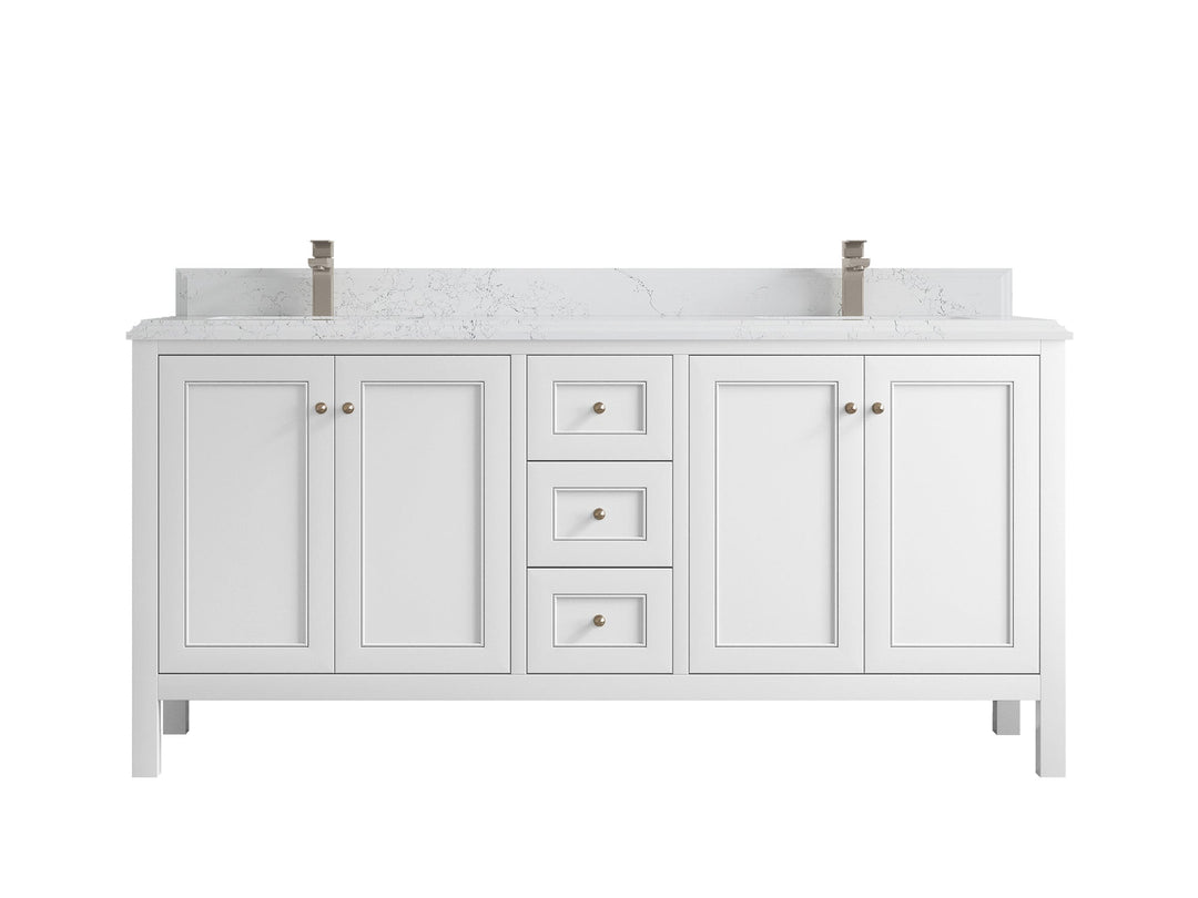 Nashville 72 in. W x 22 in. D Double Sink Bathroom Vanity - Willow Bath and Vanity