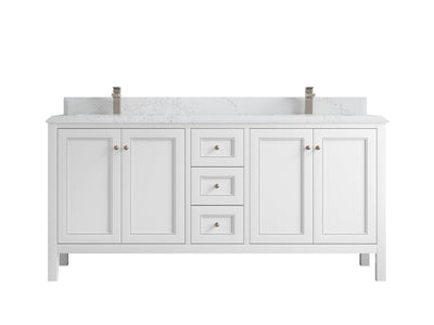 Nashville 72 in. W x 22 in. D Double Sink Bathroom Vanity - Willow Bath and Vanity