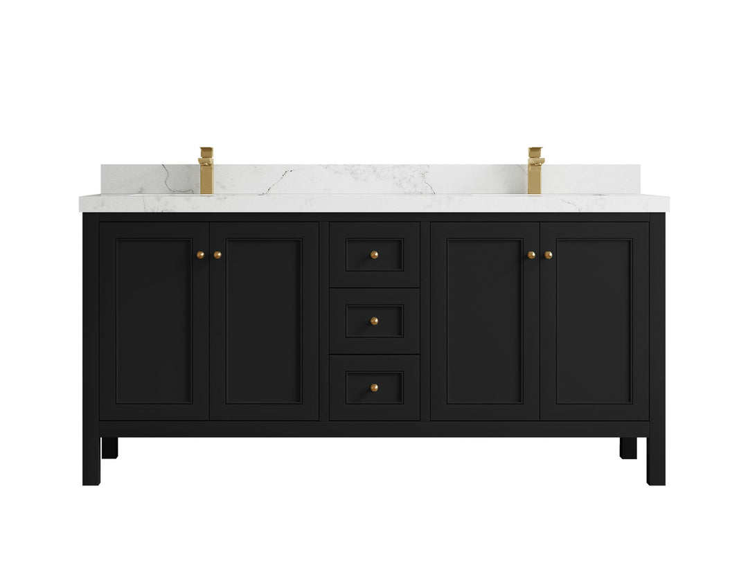 Nashville 72 in. W x 22 in. D Double Sink Bathroom Vanity - Willow Bath and Vanity