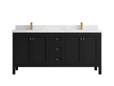 Nashville 72 in. W x 22 in. D Double Sink Bathroom Vanity - Willow Bath and Vanity