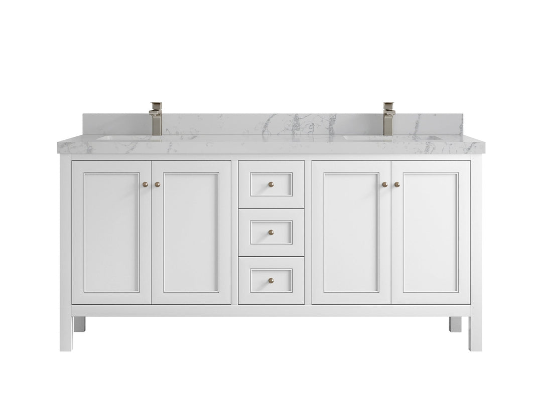 Nashville 72 in. W x 22 in. D Double Sink Bathroom Vanity - Willow Bath and Vanity