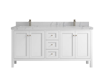 Nashville 72 in. W x 22 in. D Double Sink Bathroom Vanity - Willow Bath and Vanity