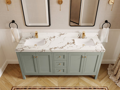 Nashville 72 in. W x 22 in. D Double Sink Bathroom Vanity - Willow Bath and Vanity